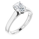 18ct WG Solitaire Pear cut Lab Grown Diamond Ring