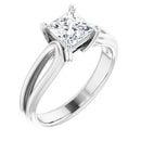 18ct WG Solitaire Princess cut Lab Grown Diamond Ring