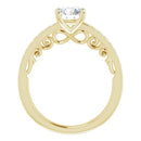 18ct White Gold - Round cut Lab Grown Diamond Accented Ring