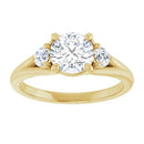 18ct WG Round cut Trilogy Lab Grown Diamond Ring