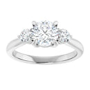 18ct YG Round cut Trilogy Lab Grown Diamond Ring