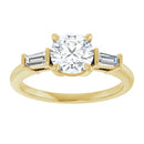 18ct WG Round cut Trilogy Lab Grown Diamond Ring