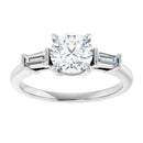 18ct WG Round cut Trilogy Lab Grown Diamond Ring