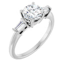 18ct WG Round cut Trilogy Lab Grown Diamond Ring