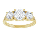 18ct WG Round cut Trilogy Lab Grown Diamond Ring