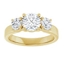 18ct WG Round cut Trilogy Lab Grown Diamond Ring