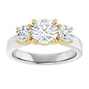 18ct WY/G Round cut Trilogy Lab Grown Diamond Ring