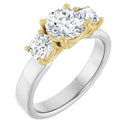 18ct WY/G Round cut Trilogy Lab Grown Diamond Ring