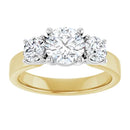 18ct WY/G Round cut Trilogy Lab Grown Diamond Ring