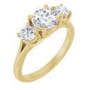 18ct WG Round cut Trilogy Lab Grown Diamond Ring