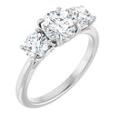 18ct WG Trilogy Round cut Lab Grown Diamond Ring