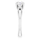 18ct WG Round cut Lab Grown Trilogy Diamond Ring