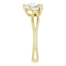 18ct WG Trilogy Pear & Round cut Lab Grown Diamond Ring