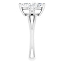 18ct WG Trilogy Marquise & Round cut Lab Grown Diamond Ring