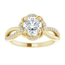 18ct White Gold - Halo Style Round cut Lab Grown Diamond Ring