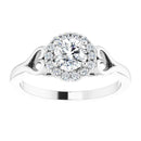 18ct Yellow Gold - Halo Style Round cut  lab Grown Diamond Ring