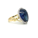 18ct WG & YG Tanzanite Diamond Ring