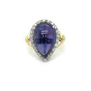 18ct WG & YG Tanzanite Diamond Ring