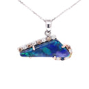 18ct WG & RG Australia Opal Pendant