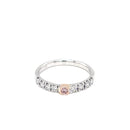 (SOLD) - 18ct White & Rose Gold Diamond Ring