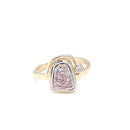 (SOLD) Platinum & 18ct Rose Gold Diamond Ring