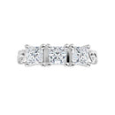 18ct WG Trilogy Princess cut Lab Grown Diamond Ring