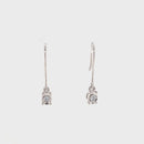 18CT White  Gold Diamond Earrings