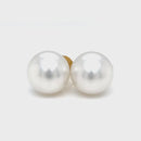 18ct Yellow Gold Australian South Sea Pearl Stud Earrings