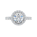 18ct Yellow Gold - Halo Style - Round cut Lab Grown Diamond Ring