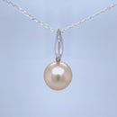 9ct White Gold Australian south sea Pearl Pendant