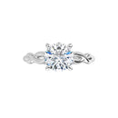 18ct WG Solitaire Round cut Lab Grown Diamond Ring