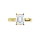 18ct Yellow Gold - Solitaire Emerald cut Lab Grown Diamond Ring