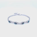 (SOLD)   925 Sterling Silver Australian Opal Bracelet