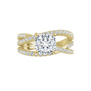 18ct White Gold - Cushion & Round cut Lab Grown Diamond Accented Ring