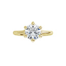 18ct YG Solitaire Round cut Lab Grown Diamond Ring