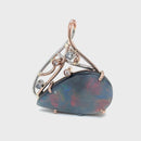 Platinum & 18ct RG Australia Opal Pendant