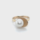 9ct Yellow Gold Australian south Sea Pearl Ring