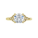 18ct White Gold - Round cut Lab Grown Accented Diamond Ring