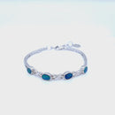 SOLD - 925 Sterling Silver Australian Opal Bracelet