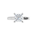 18ct White Gold - Solitaire Princess cut Lab Grown Diamond Ring