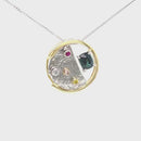 Platinum & 18ct Yellow/Rose Gold Pendant