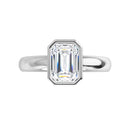 18ct Yellow Gold Solitaire Emerald cut  Lab Grown Diamond Ring