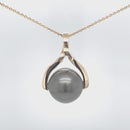 9ct YG Tahitian Pearl Pendant