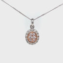 SOLD - Platinum and 18ct RG Pendant