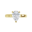 18ct White Gold - Solitaire Pear cut Lab Grown Diamond Ring