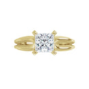 18ct WG Solitaire Princess cut Lab Grown Diamond Ring