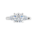 18ct YG Round cut Trilogy Lab Grown Diamond Ring