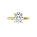 18ct White Gold - Solitaire Oval cut Lab Grown Diamond Ring