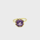 9ct Yellow Gold Amethyst Ring