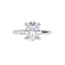 18ct White Gold - Solitaire Oval cut Lab Grown Diamond Ring